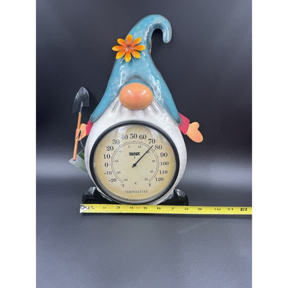 Gnome Metal Thermometer 14.5” - Picture 3 of 3
